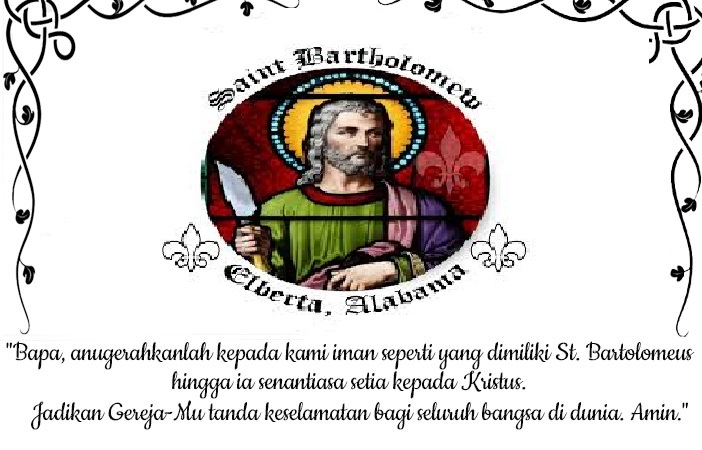 Santo Bartolomeus Rasul : 24 Agustus