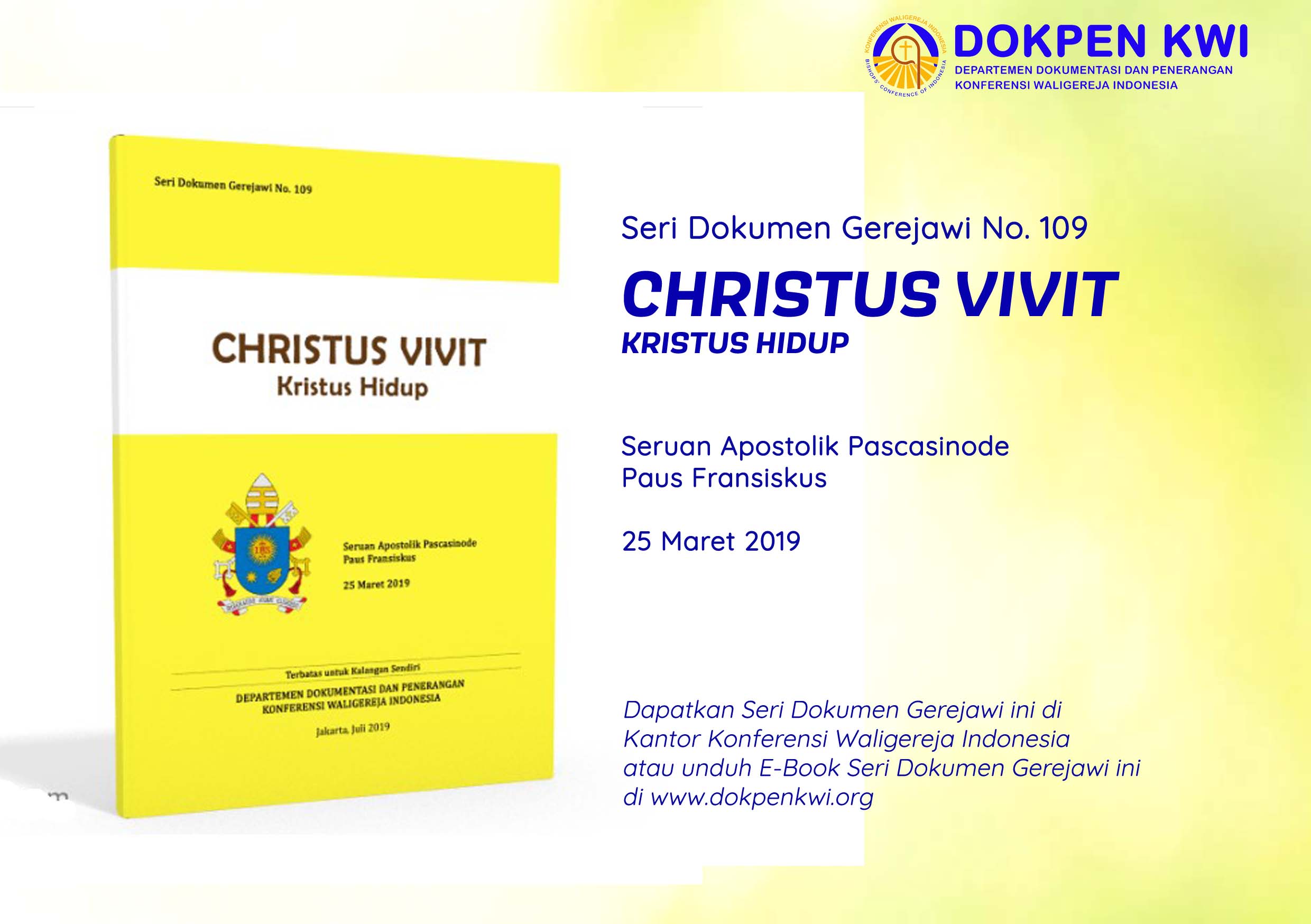 Dokumen Gerejawi : Christus Vivit (Kristus Hidup)