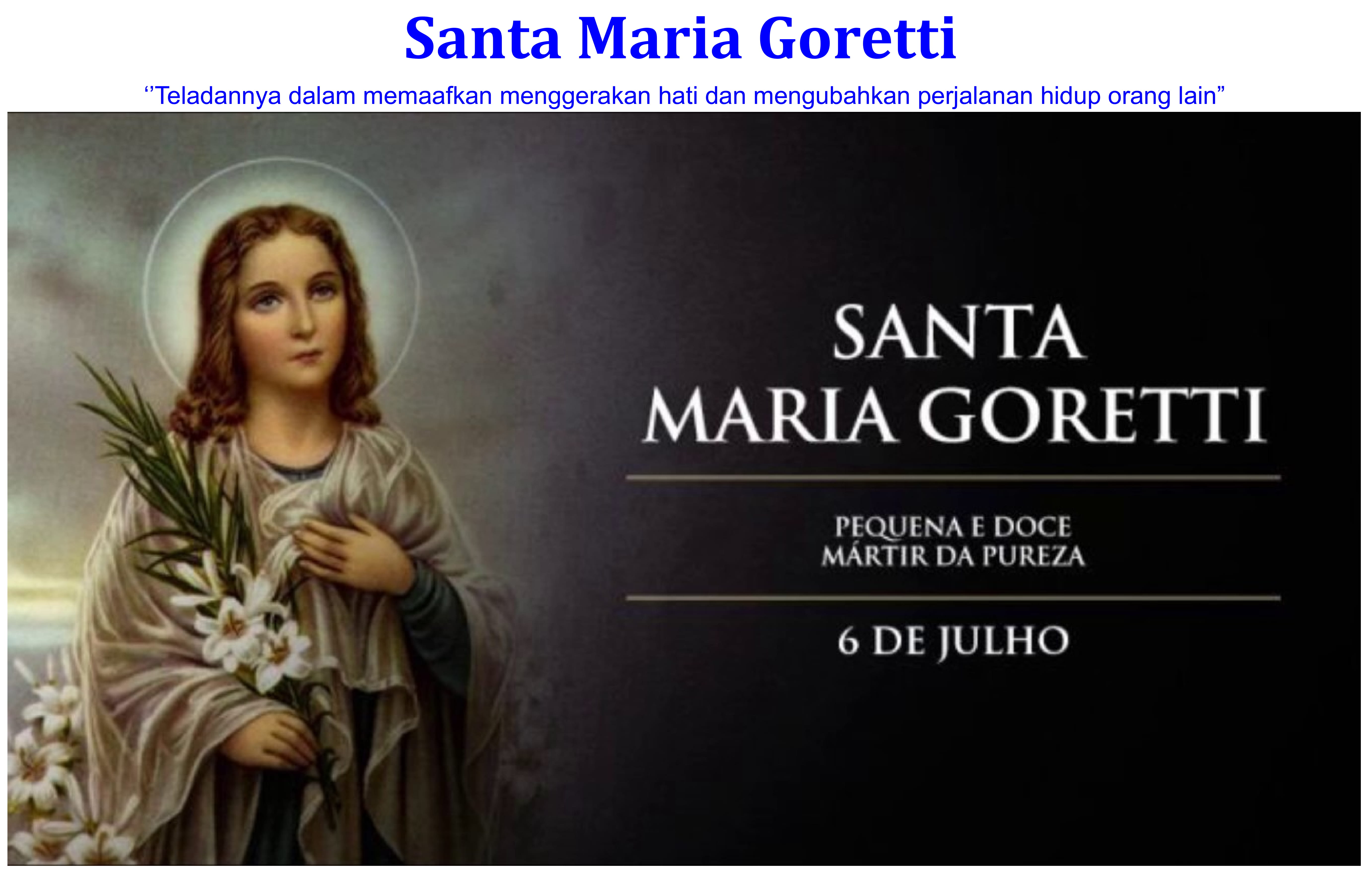 Santa Maria Goretti : 06 Juli