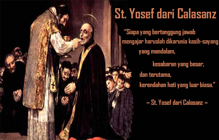 Santo Yosef dari Calasanz : 25 September