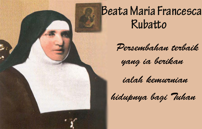 Beata Maria Francesca Rubatto : 06 Agustus