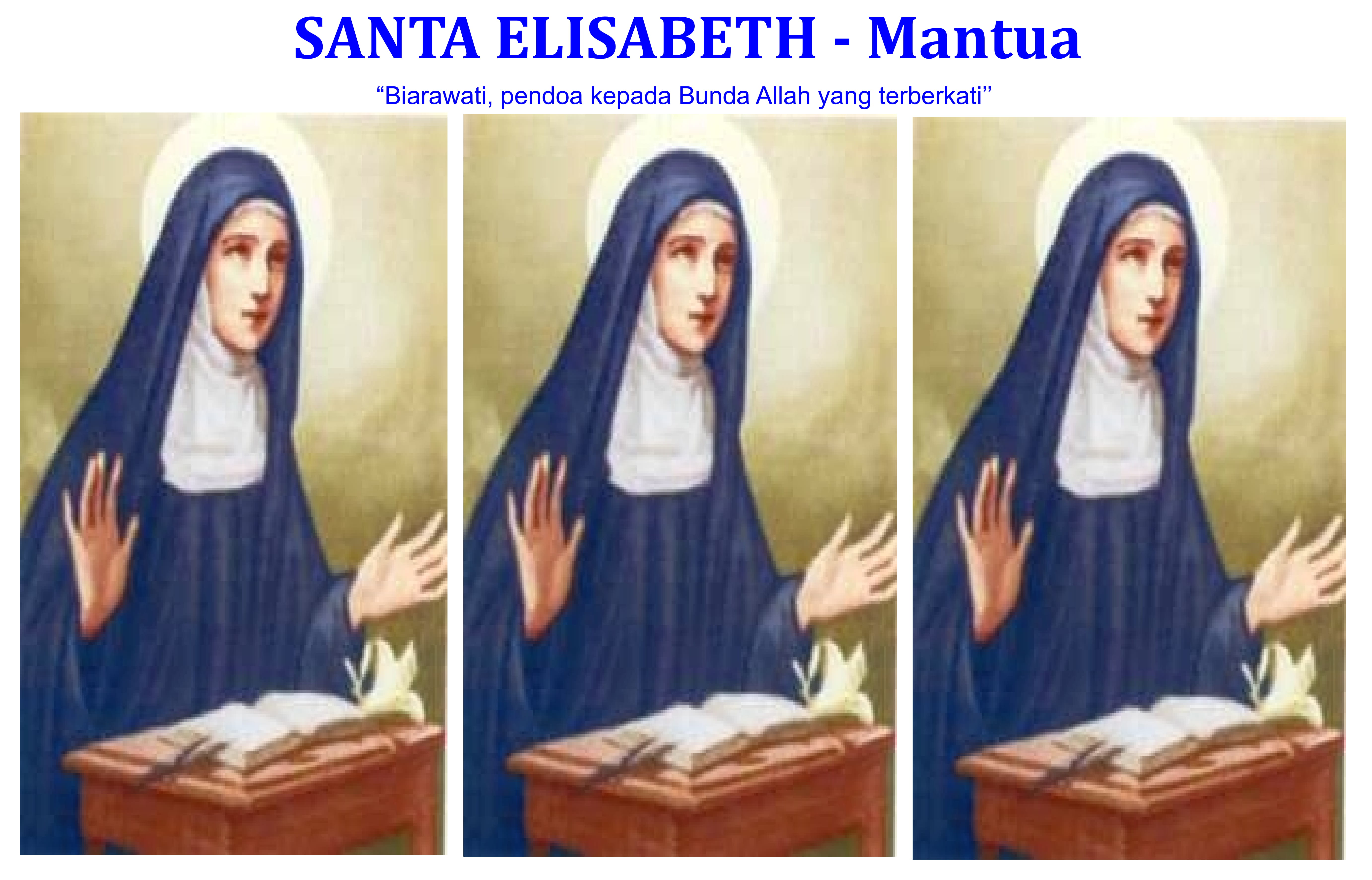 Santa Elizabeth (Bartolomea Picenardi) : 19 Februari