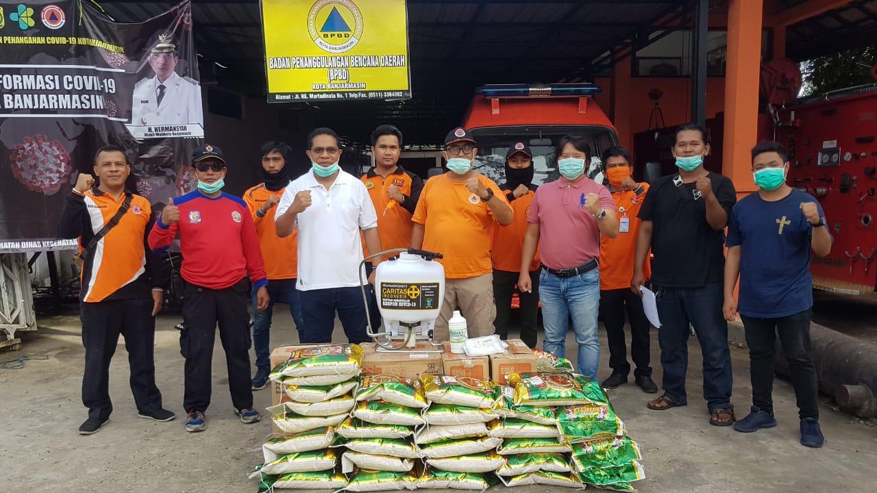 Caritas Keuskupan Banjarmasin – BPBD Bergerak Bersama Memberikan Bantuan